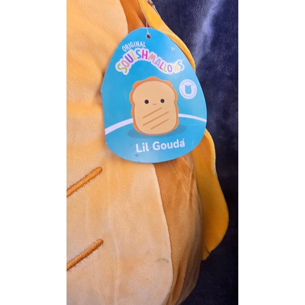Squishmallows Lil Gouda Grilled Cheese Sandwich Plush 12 inch Food Squad NWT